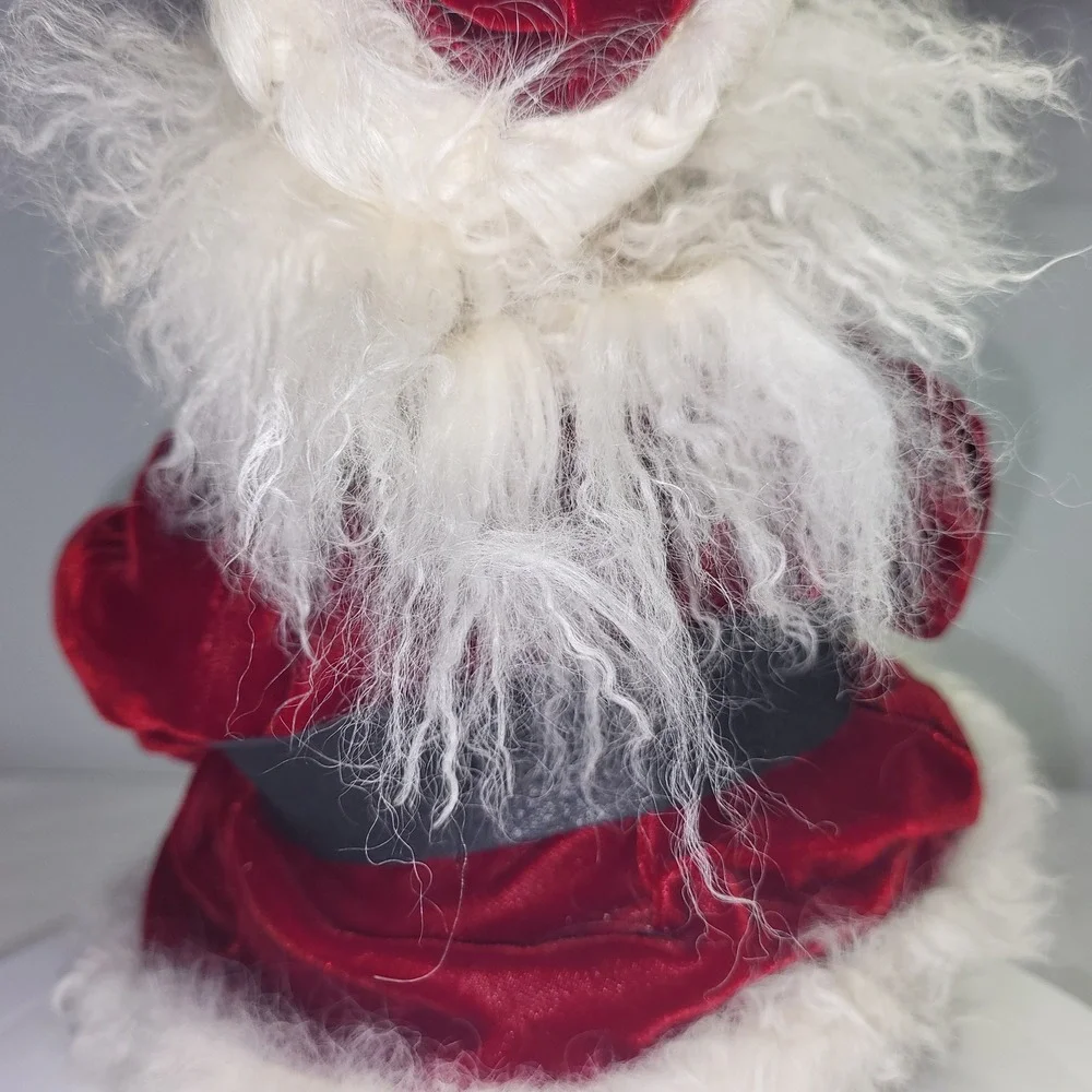 Santa Claus Figurine Jingle Bell Whimsical Shelf Sitter Weirdo Mouth Open REPAIR